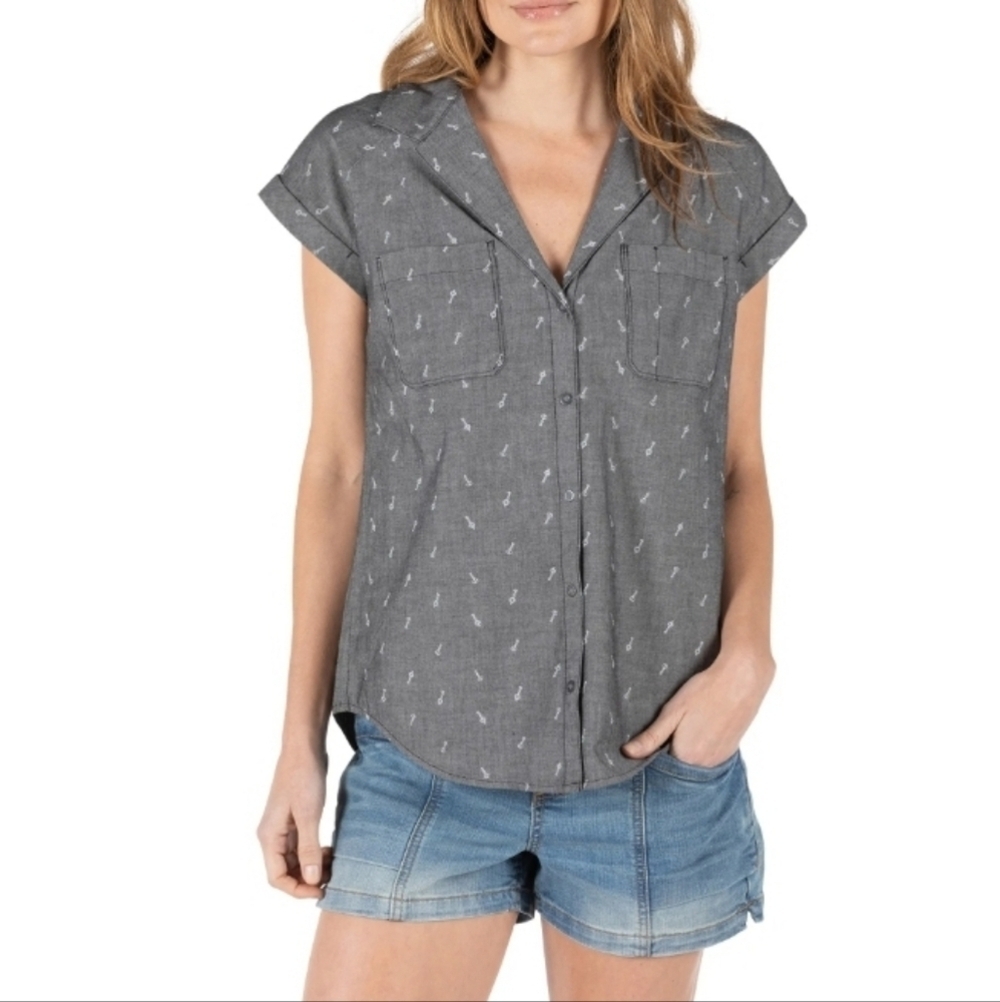 5.11 Tactical Women's Cuff Key Short Sleeve Button Down Shirt​​​​ Size Medium​